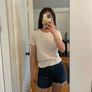 Zara Cinch Waist T shirt M